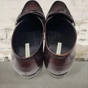 Florsheim Dress Casual Slip-on Tassel Loafers Burgundy Men's 11 D Leathe…