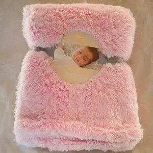 Fluffy Pink Baby Blanket Fluffy Pink Baby Blanket