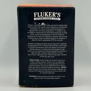 Fluker's Reptile Night Time Red Basking Spotlight Infrared Heat Lamp 150 Watt