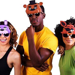 FNAF Freddy Fazbear Halloween Costume Mask Sunglasses Five Nights At Freddys New