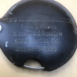 Folding Pocket Leather Magnifying Glass Advertising Ted's Electrical & Diesel NY
