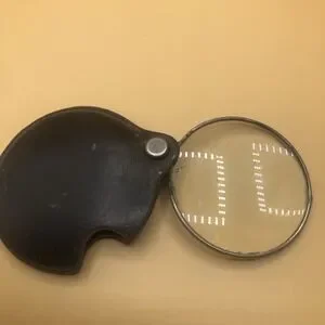 Folding Pocket Leather Magnifying Glass Advertising Ted's Electrical & Diesel NY