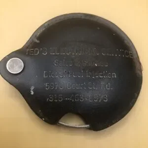 Folding Pocket Leather Magnifying Glass Advertising Ted's Electrical & Diesel NY
