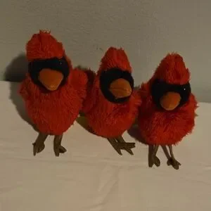 Folkmanis Puppets Plush Red Bird Toy