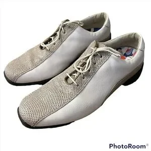 FootJoy LoPro Women's Leather Golf Shoes 97208 Snake Taupe & White Size 7.5M FootJoy LoPro Women's Leather Golf Shoes 97208 Snake Taupe & White Size 7.5M