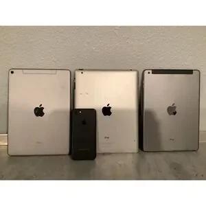 FOR PARTS - LOT Of 4 Apple Products 1 Phone+ 3 iPads A1395 A1475 A1674- NoCORDS