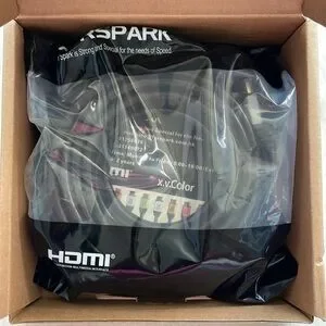 Forspark Prime High Speed HDMI Cable With Ethernet Metal Dark Grey Case 25 Feet