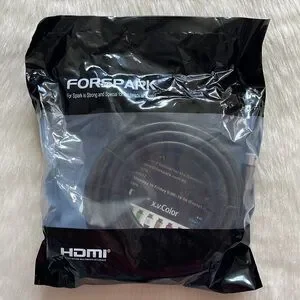 Forspark Prime High Speed HDMI Cable With Ethernet Metal Dark Grey Case 25 Feet