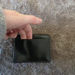 Fossil Men's Cason Gusseted Slim Card Case Front Pocket Black NWT