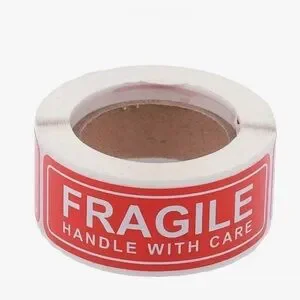 Fragile Stickers Handle With Care 500 Piece Roll