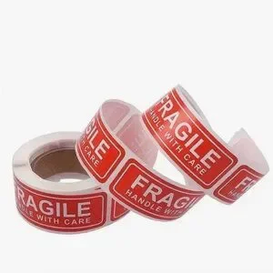 Fragile Stickers Handle With Care 500 Piece Roll