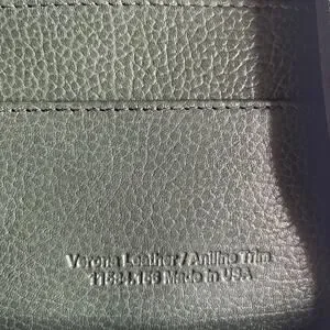 Franklin Quest Verona Leather 7-Ring Planner Binder Green Brown Made In USA
