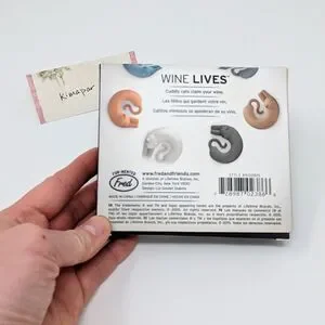 Fred "Wine Lives" Cat Wine Markers For Parties