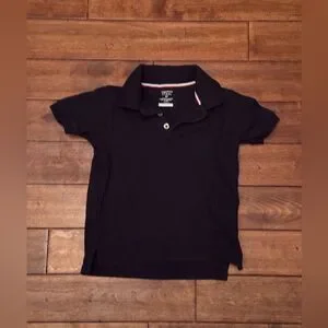 French Toast Boys Short Sleeve Polo Shirt School Uniform Blue 4T