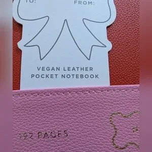 Fringe Studio Pink And Red Vegan Leather Pocket Notebook