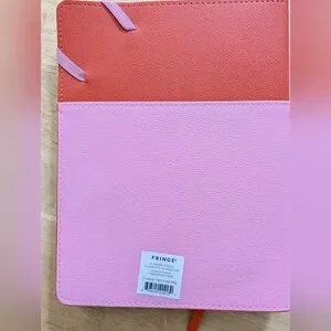 Fringe Studio Pink And Red Vegan Leather Pocket Notebook