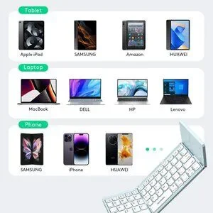 Full Size Foldable Bluetooth Keyboard With Touchpad - NWT