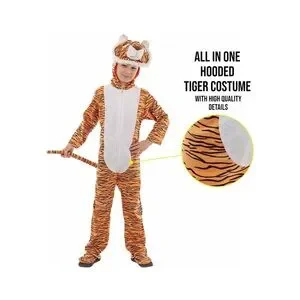 FUN SHACK Tiger Themed Halloween Costume For Kids Size Medium