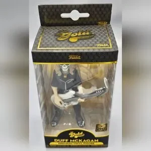 Funko Gold Guns N’ Roses Duff McKagan Chase Rare With Skeleton Face