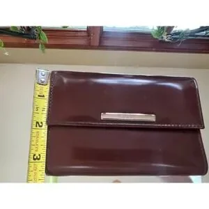 FURLA Merlot Wallet W/Complimentary Furla Box & Furla Dust Bag