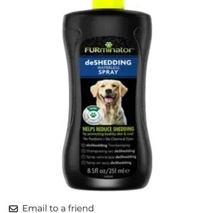 FURminator Black And Yellow DeShedding Waterless Spray For Dogs