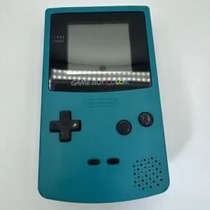 Game Boy Color Game Console Teal With Game Snake Light Case & More
