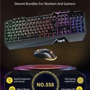 Gaming Keyboard And Mouse Combo Backlit Computer Keyboards And RGB Gaming Mouse
