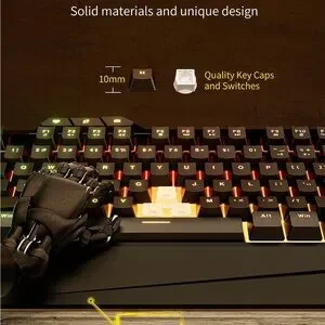 Gaming Keyboard And Mouse Combo Backlit Computer Keyboards And RGB Gaming Mouse