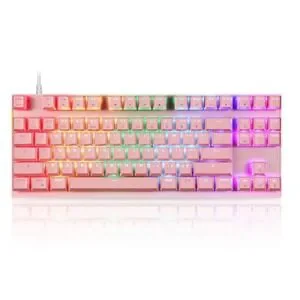 Gaming Mechanical Keyboard RGB Led‎ Backlit Wired with Anti-Dust Proof Switches