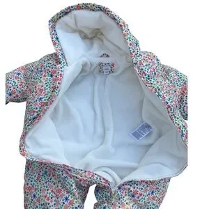 GAP Baby Winter Snowsuit Size 6-12 Months Floral