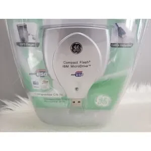 Ge HO97930 USB 2.0 Compact Flash I & II Microdrive Card Reader Plug And Play