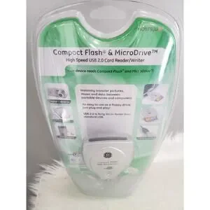 Ge HO97930 USB 2.0 Compact Flash I & II Microdrive‎ Card Reader Plug and Play
