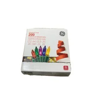Ge String-A-Long 200 Miniature Lights Multicolor with Green Wire