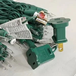 GE White String Lights Constant On 100 Lights Clear NWT