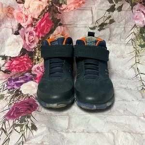 Geox Nebula Respira Italian Kids Boots Size 31 Navy Orange