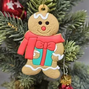 Gingerbread Cookies Ornaments Christmas Tree Hanging Pendant Decoration 12 Pcs