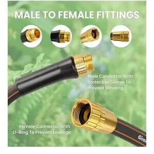 Giraffe Tools Garden Leader Hose 5/8 Inch X 2.5ft Male To Female Fittings