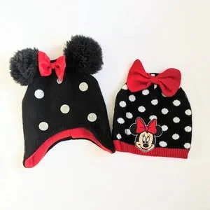 Girls Disney Minnie Mouse Beanie Bundle
