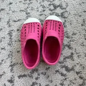 Girls Hot Pink Native Shoes Size 7C