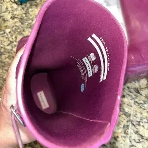 Girls Hunter Gloss Rain Boots Size 1