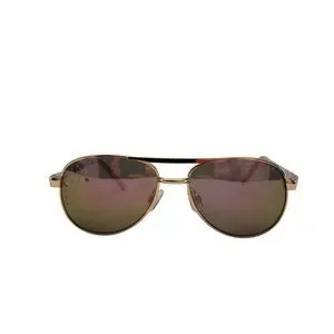 Girls Unicorn Rose Gold Rhinestone Aviator Sunglasses With Furry Sparkly Case