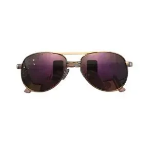 Girls Unicorn Rose Gold Rhinestone Aviator Sunglasses With Furry Sparkly Case