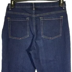 Gloria Vanderbilt Amanda Size 8 Short Denim Jeans Classic 5 Pocket Straight Leg