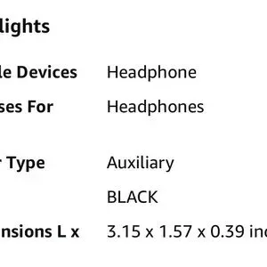 Gold And Black Audio Adapter Nwt