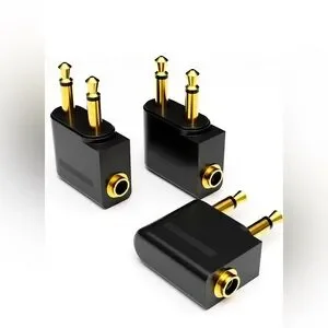 Gold and Black Audio Adapter nwt