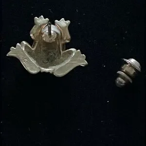 Gold And Green Frog Reptile Ornament