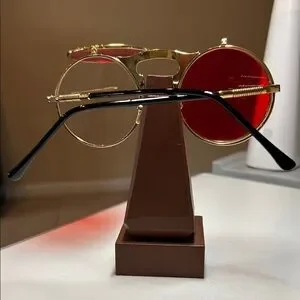 Gold And Red Sunglasses