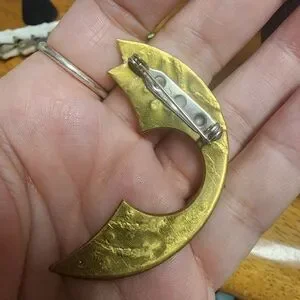 Gold Fish-Shaped Brooch