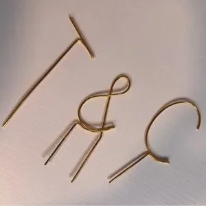 Gold Metal Letter Cake Toppers