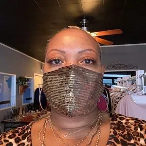 Gold Sequin Mask